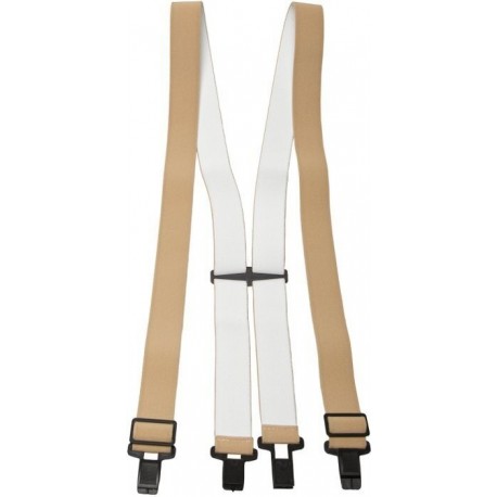 største Gå forud Forhandle Bred sandfarvet sele til bukser med super suspender clips