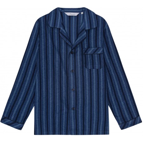 Ambassador flonels pyjamas - Blåstribet