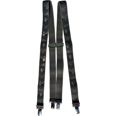 Seler med jagt motiv - Jacquard