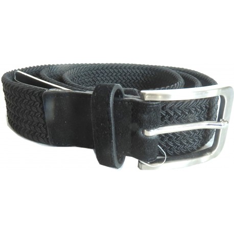 Elastisk fletbælte - Sort