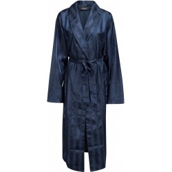 Ambassador satinmorgenkåbe - Blå