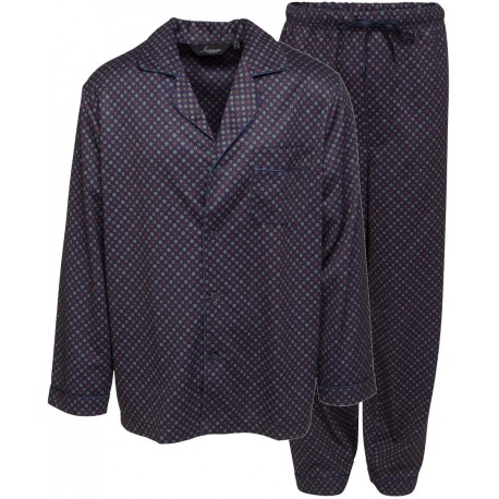 NY Ambassador satin pyjamas - Navy