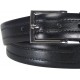Sort læderbælte